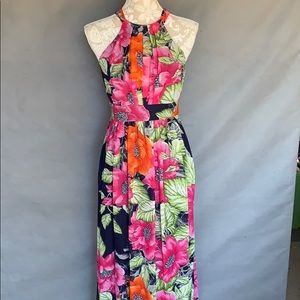 Eliza J Halter Floral Gown Size 0